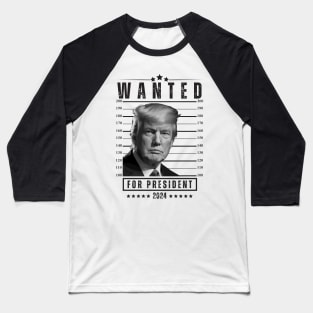 Trump Mugshot Baseball T-Shirt